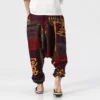 Men Trousers Summer Sweatpants Harem Pants Cotton Festival Baggy Boho Trousers Retro Gypsy Pants Loose Fitness Baggy Streetwear - Image 2