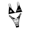 2 Pieces Ladies Swimwear Goth Letter Patterns Print Spaghetti Strap Bikini Tops Panties for Women Swimming Suit Beach Wear - Image 6
