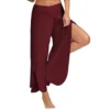 Women Wide Leg Pants Loose Fitness Yoga Split Trousers Mandala Open Leg Pants Comfort Gypsy Hippie Aladdin Harem Pants - Image 2