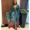 African Dresses for Women Print Party Long Dress Tops Wide Leg Pants Suits Two Piece Set Dashiki Abaya Dubai Robe Kaftan Outfits - Image 5