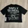 Punk Rock Star Cartoon Print T-shirt Street Hip-hop European and American Short-sleeved Men Y2k Oversized Harajuku Trendy Top