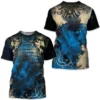 Vintage Cross Skull 3D Harajuku Print Ghost Men's Round Neck Short Sleeve Cool Fashion Casual Oversized T-shirt Top Hip Hop New - Image 6