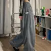 American Baggy Jeans Women Long Pant Wide Leg Hip Pop Clothes Vintage Drawstring Straight Casual Female Street Cargo Pants