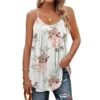 Hawaiian Printed Women'S Tank Top U-Neck Spaghetti Strap Camisole Sleeveless Beach Style Summer Tops Plus Size Boho Blouse Blusa - Image 4