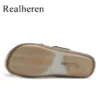 Men Leather Flat Slides Slippers Outdoor Indoor Home House Slip On Sandals Summer Shoes Free Shipping Big Size 47 48 - Image 6