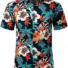 Floral Shirts Men's Women's Hawaii Shirts Men's Vocation Blouse Cuba Lapel Beach Shirt Flower Camisas Blouses Men's Clothing