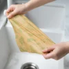 SHIMOYAMA Bamboo Fiber Paper Towel Reusable Lazy Rag Wet and Dry Kitchen Cleaning Cloth Strong Absorbent Dishcloth Scouring Pad - Image 2