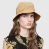 Fashion Summer Handmade Raffia Straw Hat For Women Elegant Letter Hat Beach Wide Brim Boater Bucket Hat Designer Hats Chapeau - Image 2
