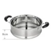 Stainless Steel pot Double Bottom Soup Pot Nonmagnetic Cooking Multi purpose Cookware Non stick Pan induction cooker used pot - Image 4