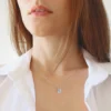IOGOU Luxury 3.0 Carat Moissanite Pendant Necklaces for Women Real 925 Silver 1ct 2ct Diamond Necklace Engagement Jewelry Gifts - Image 4