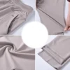 5XL 6XL 7XL 8XL Women Summer Pants 2022 New Elastic High Waist Casual Ninth Pants Middle-aged Elderly Female Straight Mom Pants - Image 6