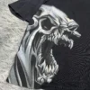 European and American Skull Print Graphic T-shirt Women's JNCO Trendy Harajuku Y2K Top High Street Round Neck Shirts for Women - Image 2