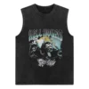 Hip Hop Streetwear Men T-Shirts Gothic Vintage Washed T Shirts 100% Cotton Casual Tank Tops Summer Sleeveless Tops Unisex Vest - Image 6