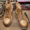Vintage Mens Boots Luxury Genuine Leather Handmade 2024 Autumn British Trend Designer Elegant Ankle Wedding Social Shoes Man - Image 6