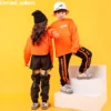 Street Dance Boys Sweatshirts Girls Crop Top Hip Hop Clothes Sets Kids Joggers Cargo Sport Pants Outfit Child Dancewear Costume - Image 3