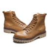 Vintage Mens Boots Luxury Genuine Leather Handmade 2024 Autumn British Trend Designer Elegant Ankle Wedding Social Shoes Man - Image 4