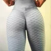 Jacquard sports leggings for women High Waist Wuick Drying Yoga Pants Fitness Exercise Fitness Size S -3XL - Image 4