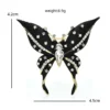Wuli&baby Charming Black Butterfly Brooches For Women Unisex Enamel Flying Insects Party Office Brooch Pin Gifts - Image 2