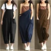 Maternity Bib Pant Suspender Trouser Casual Female Women One-Piece Wide Leg Romper Overalls Strap Jumpsuit Streetwear Plus Size - Image 2