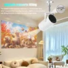 DITONG HY300 Plus HD Projector portatil 4K 1280x720P Android 11 Wifi6 LED Video Home Theater Cinema Phone mini Proyector Movie - Image 4