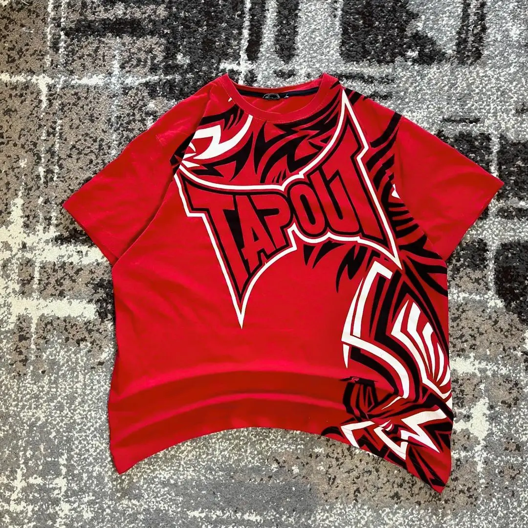 American Skate Culture Summer New Y2K Oversized Letter Printed T-shirt Men's Rap Hip-hop Trendy Clothing Gothic Style Loose Top