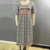 2023 Vintage Boho Stripe Print Women Sundress Summer Fashion V-Neck Short Sleeve Dress Elegant Ladies Midi Dress Femme Vestidos - Image 5