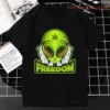 Harajuku Gothic Female Tshirt Creative Alien Print Tops Women Summer Fashion Casual Tops Ladies Clothing Tee Ropa Mujer - Image 2