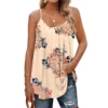 Hawaiian Printed Women'S Tank Top U-Neck Spaghetti Strap Camisole Sleeveless Beach Style Summer Tops Plus Size Boho Blouse Blusa - Image 5