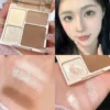 4 Colors Facial Highlighter Makeup Palette 3D Nose Shadow Cosmetics Matte Face Contouring Shadow Palette Face Beauty Makeup Tool - Image 3