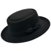 Breaking Bad Boat Brim Fedoras Hat Vintage Black Walter White Soft Felt Hats Men - Image 2