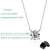 Smyoue White Gold Plated 1-10CT Moissanite Necklace for Women Classic Four Claws Pendant Wedding Jewelry 925 Sterling Silver GRA - Image 6