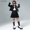 Hip Hop Girls Crop Jacket Street Dance Cargo Pants Kids Streetwear Fashion Blazers Skirts Children Jazz Costumes Clothes Sets - Image 5