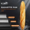 WALFOS French Bread Baking Pan 2/4 Groove Wave Loaves Loaf Bake Mold Non-Stick Bread Pans Baking utensils Tray Pastry Tools - Image 2