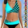 Women's Swimwear Tankini 2 Piece Regular Swimsuit 2 Piece 3D Printed Pattern Halter Swimsuit Sport Beachwear Holiday S-5XL