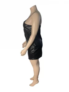 Plus Size Dresses 5xl Woman Clothing Plus Leather Bodycon Dress Pu Clubwear Sling Sexy Short Dress Wholesale Bulk Dropshipping - Image 6