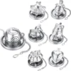 Creative Stainless Steel Tea Infuser Teapot Tray Spice Tea Strainer Herbal Filter Teaware Accessories Kitchen Tools - Image 4
