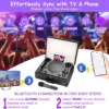 SD2109 Retro High-quality Bluetooth Speaker Wireless Portable Home Theater KTV Outdoor Suitcase Karaoke Microphone Speakers - Image 2