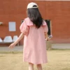 Girls Preppy Style Dress 2023 New Fashion Children Embroidery Clothing Cute Kids Summer Dresses 6 7 8 9 10 11 12 13 14 16 years - Image 2