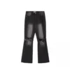 Hip hop American street retro patchwork distressed jeans for men and women high street loose straight leg trendy casual pants - Image 3