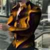 6 color men's shirt casual shirt high -quality 3D printing fashion trendy long -sleeved shirt comfortable and breathable - Image 4