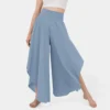 Women Wide Leg Pants Loose Fitness Split Trousers Mandala High Waisted Open Leg Pants Comfort Gypsy Hippie Aladdin Harem Pants - Image 3