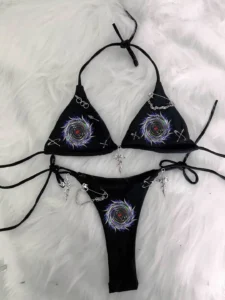 Kawaii Bikini Gothic Bikini Lolita Bikini LolitaTank Tops Kawaii Tank Tops Gothic Tank Tops y2k clothes y2k top y2k accessories - Image 3
