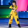 Girls Hip Hop Dance Costumes Children Yellow Outfits Jazz Street Dance Wear Ballroom Hiphop Rave Clothes Stage dance Costumes - Image 8