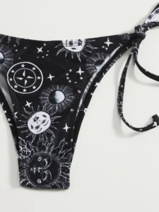 sexy gothic black triangle micro mini bikini set separate high waist thong Swimwear Biquini conjunto de bikini tankini beachwear - Image 4