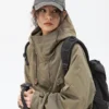 American Style Retro Outdoor Large Pocket Design Sense Charge Clothes 2024 Spring Japanese Hooded Jacket For Men And Women - Image 4
