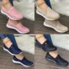 Summer Women Flats Shoes Breathable Female Casual Sneakers Plus Size Sport Shoes Anti Slip Tennis Shoes - Image 5