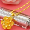 Gold shop with 999 increased flower thick women's chain car flower 18K necklace pendant 45cm. - Image 4