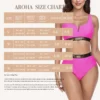 AROHA 2024 Sexy Bikini Swimwear Women's Two-Piece Gold Plated Belt Detail High Waist Biquin Swimsuit Plus Size Bathers Beachwear - Image 6