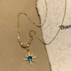 Blue starry Sun pendant necklace - Image 6