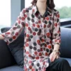 Summer New Women's All-match Polo-Neck Chiffon Shirt Female Clothing Fashion Single-breasted Casual Polka Dot Printed Blouse - Image 4